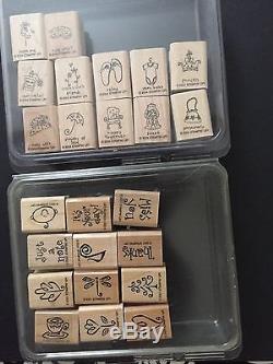 Lot of 21 Stampin' up Stamp Sets. Great Deal