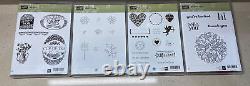 Lot of 25 Stampin Up Cling Stamp Sets Variety of Subjects