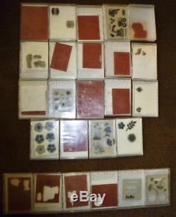 Lot of 25 Stampin Up Stamp Sets Most Retired Including Tags Til Christmas