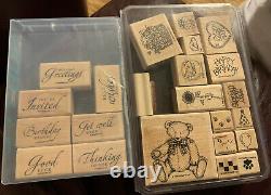 Lot of 26 Assorted Stampin' Up Sets Plus Various Others