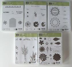 Lot of 29 Stampin' Up! Photopolymer Cling Stamp Sets Occasions Banners B-day +