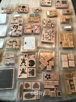 Lot of 30 sets of retired Stampin Up sets from late 90's to early 2000's