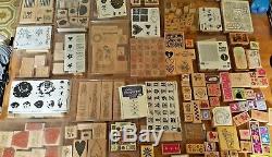 Lot of 300+ STAMP LOT Plus InK pad Stampin' Up sets and Misc stamps WOW most NEW