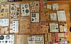 Lot of 300 STAMP LOT Plus InK pad Stampin' Up sets and Misc stamps WOW most NEW