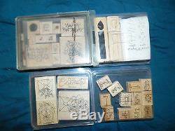 Lot of 31 Stampin Up stamp sets, some new unmounted
