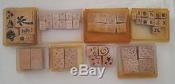 Lot of 32 Sets STAMPIN UP Rubber Stamps Some used, Some new