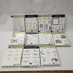 Lot of 33 New & Used Stampin' Up! Stamp Sets (Photopolymer & Rubber) No Dies