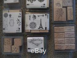 Lot of 33 STAMPIN UP SETS approx 176 STAMPS Most NEW