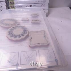 Lot of 39 Stampin' Up! Rubber Cling Stamp Sets Retired Most are new