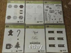 Lot of 39 Stampin' Up! Stamp Sets Mostly Unused