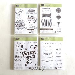 Lot of 40 Stampin' Up Poly Stamp Sets NEW