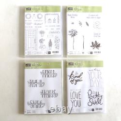 Lot of 40 Stampin' Up Poly Stamp Sets NEW