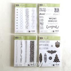 Lot of 40 Stampin' Up Poly Stamp Sets NEW