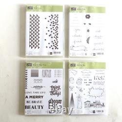 Lot of 40 Stampin' Up Poly Stamp Sets NEW