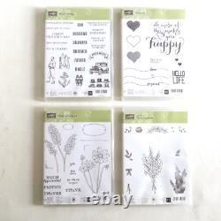 Lot of 40 Stampin' Up Poly Stamp Sets NEW