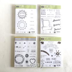 Lot of 40 Stampin' Up Poly Stamp Sets NEW