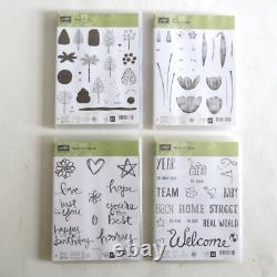 Lot of 40 Stampin' Up Poly Stamp Sets NEW