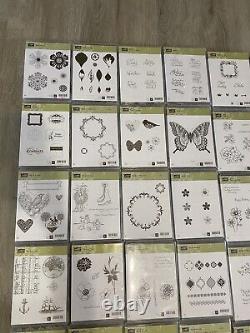 Lot of 42 Stampin' Up! Stamps Sets Some Brand New