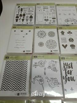 Lot of 45 Stampin' Up! Stamp Sets Mostly Unused Mint Condition