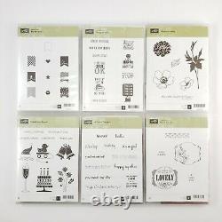 Lot of 50 Stampin' Up Stamp Sets Mixed Themes