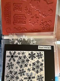Lot of 61 Stampin Up Cases Sets Stamps Red Rubber Cling Stamp Photopolymer
