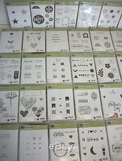 Lot of 64 STAMPIN UP STAMP SETS 61 Rubber & 3 Photopolymer