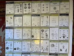 Lot of 77 Sets of Stampin' Up! Rubber and Clear Cling Stamps Scrapbooking