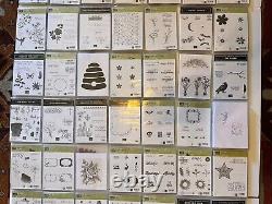 Lot of 77 Sets of Stampin' Up! Rubber and Clear Cling Stamps Scrapbooking