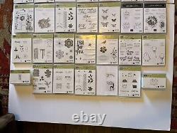 Lot of 77 Sets of Stampin' Up! Rubber and Clear Cling Stamps Scrapbooking