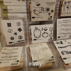 Lot of 78 Stampin' Up! Stamp Sets Mounted Unmounted Rubber Craft Stamps