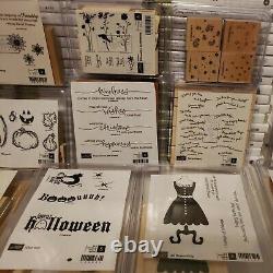 Lot of 78 Stampin' Up! Stamp Sets Mounted Unmounted Rubber Craft Stamps