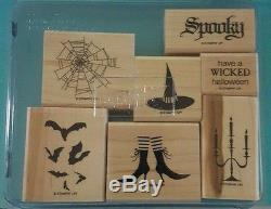 Lot of 9 Stampin' Up! Retired stamp sets Halloween Fall Fest Best Snow + MORE