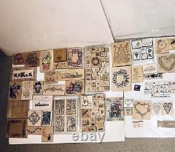 Lot of Over 100 STAMPIN' UP STAMP SETS NewithUsed Rubber Wood Holidays Expensive