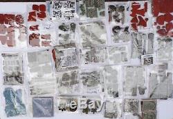 Lot of RETIRED STAMPIN UP unmounted stamps30 setsOver 175 stamps & 30 Year Pin