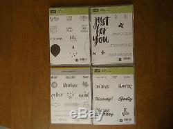 Lot of Stampin' Up! Stamp sets Retired New