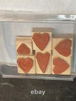Lot of Vintage Stampin Up Wooden Rubber Stamps New and used Retired sets! MIXED