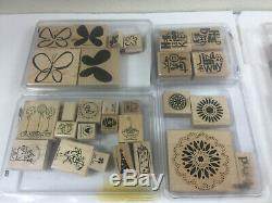 Lot of Wooden Rubber Stamps and Sets Mostly Stampin' Up Over 150 Stamps