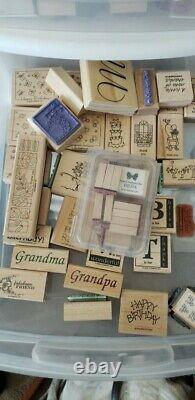 Lot of over 500 Stampin Up stamp sets and Accessories