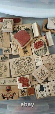 Lot of over 500 Stampin Up stamp sets and Accessories