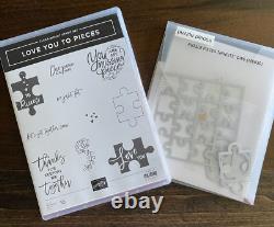 Love you to Pieces Staqmp Set and Puzzle Pieces Dies retired Stampin' UP