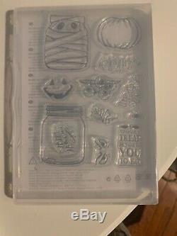 Mixed Lot Stampin Up HolidayStamp Sets Retired, New & Used Halloween. See List