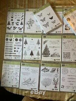 Mixed themes lot of 20 new and used stampin up sets some used, some new