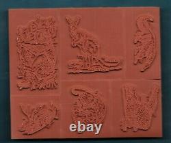 NEW AUSTRALIA IN THE OUTBACK SET Nature ANIMAL WILDLIFE Stampin Up! RUBBER STAMP