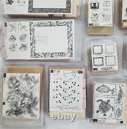 NEW Huge LOT of 310 Stampin' Up 40 Sets Wood Rubber Stamps 2000-2004