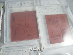 NEW LOT OF 7 STAMPIN' UP SETS NO MOUNTS INCLUDED & SMALL FLOWER SET