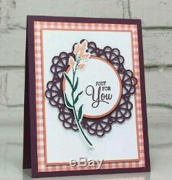 NEW Stampin' Up Bundle DEAR DOILY Cling Stamp Set + DOILY BUILDER Thinlits Dies