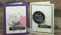 NEW Stampin' Up Bundle DEAR DOILY Cling Stamp Set + DOILY BUILDER Thinlits Dies