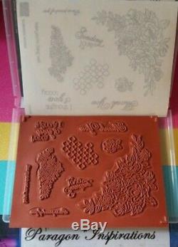 NEW Stampin Up CLIMBING ROSES Stamp Set & ROSE TRELLIS Thinlits Dies Bundle
