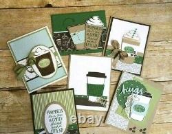 NEW Stampin' Up COFFEE CAFE & MERRY CAFE Stamp Sets + COFFEE CUPS Framelits Dies