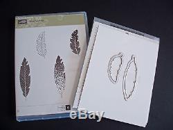 NEW Stampin' Up Four Feathers Stamp Set & Matching Framelits Dies